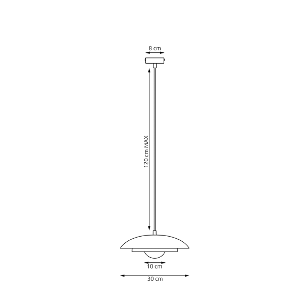 Lampa wisząca SKIN 1 BLACK - Emibig