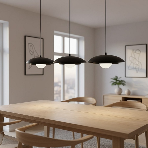 Lampa wisząca SKIN 3 BLACK - Emibig