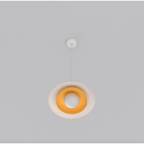 Lampa wisząca SKIN 1 WH ORANGE - Emibig