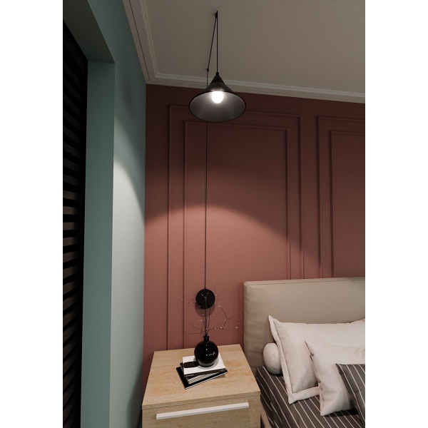 Lampa wisząca ABRAMO 1 BLACK