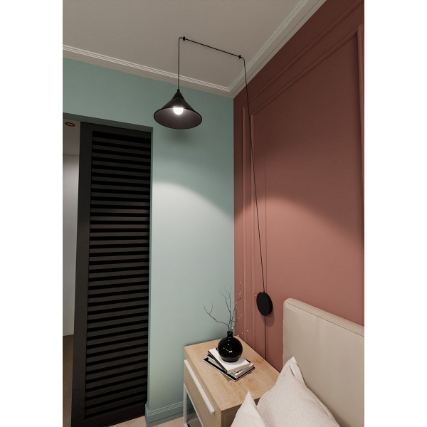 Lampa wisząca ABRAMO 1 BLACK