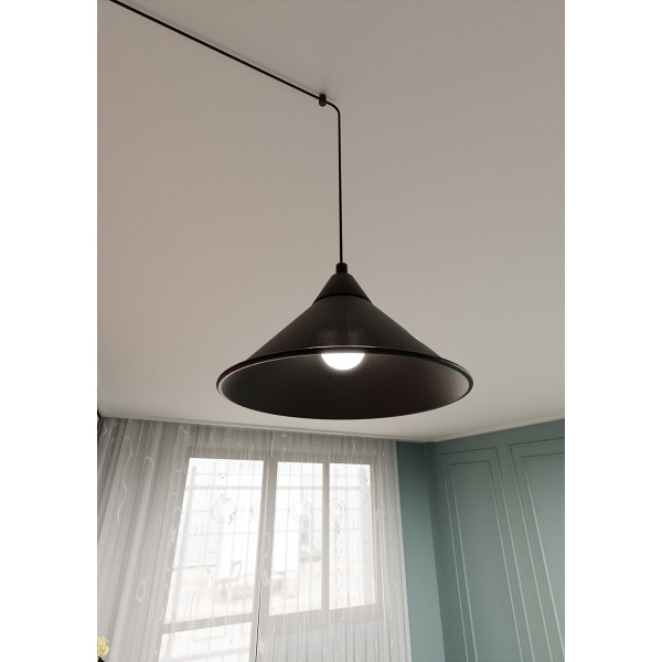 Lampa wisząca ABRAMO 1 BLACK