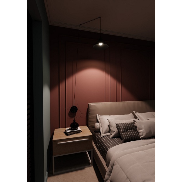 Lampa wisząca ABRAMO 1 BLACK