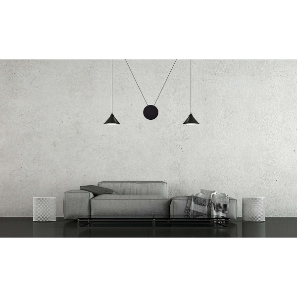 Lampa wisząca ABRAMO 2 BLACK