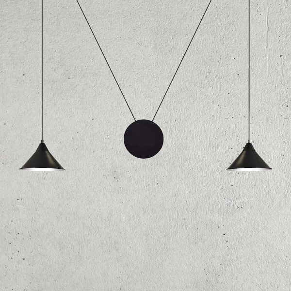 Lampa wisząca ABRAMO 2 BLACK