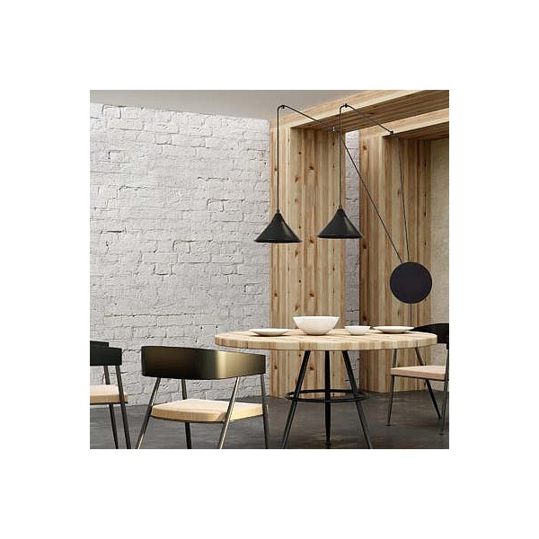 Lampa wisząca ABRAMO 2 BLACK