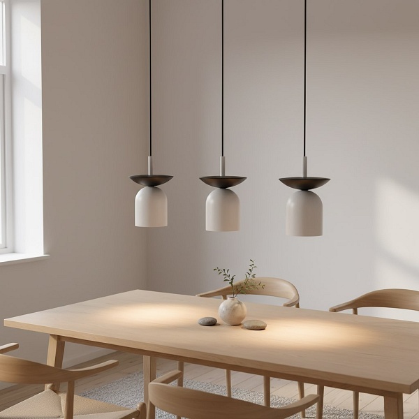 Lampa wisząca EGO 3 BL GRAY - Emibig