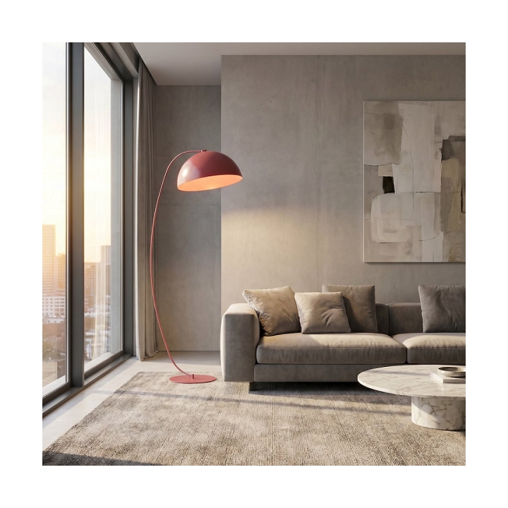 Lampa podłogowa ARCOS LP1 BURGUNDY - Emibig