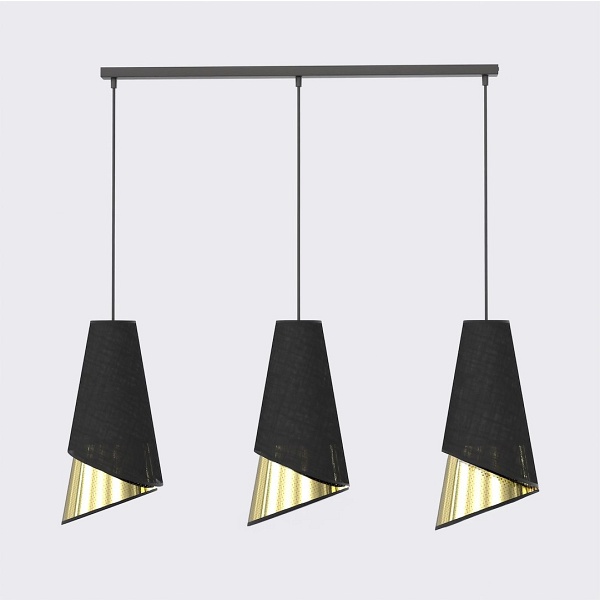 Lampa wisząca MODA 3 BL GOLD - Emibig