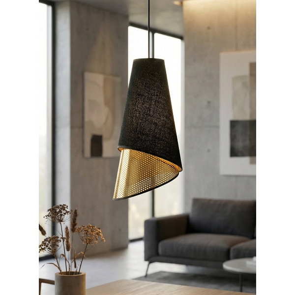 Lampa wisząca MODA 3 BL GOLD - Emibig