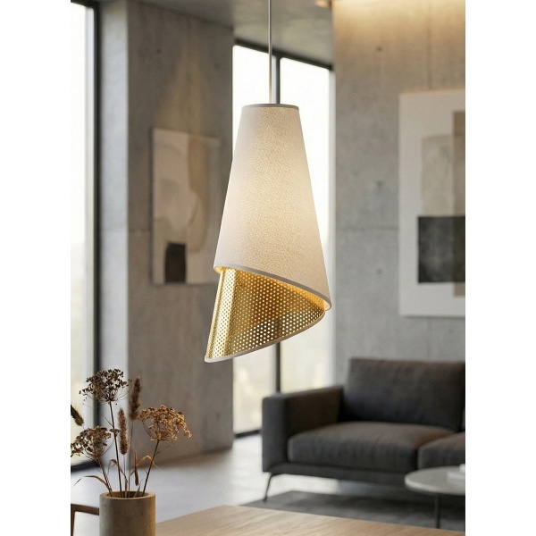 Lampa wisząca MODA 1 WH GOLD - Emibig