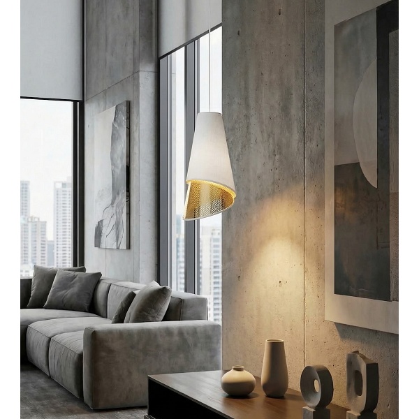 Lampa wisząca MODA 1 WH GOLD - Emibig