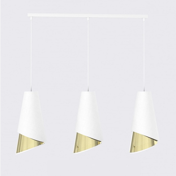 Lampa wisząca MODA 3 WH GOLD - Emibig