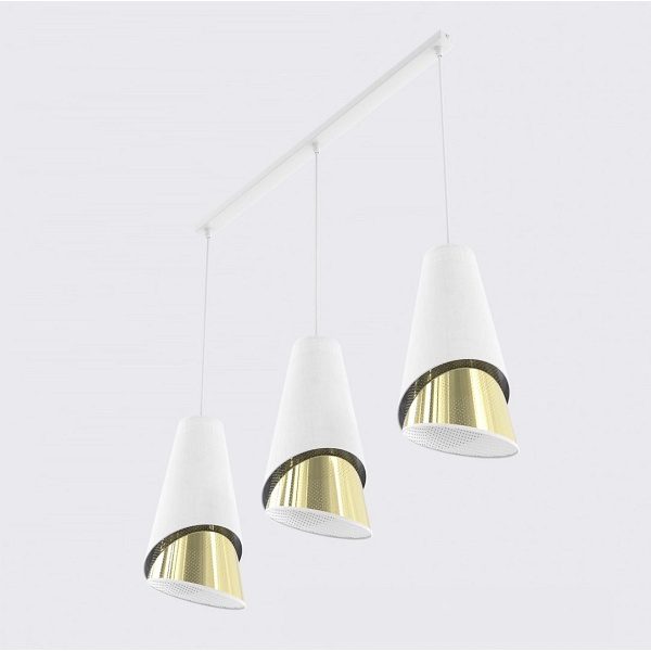 Lampa wisząca MODA 3 WH GOLD - Emibig