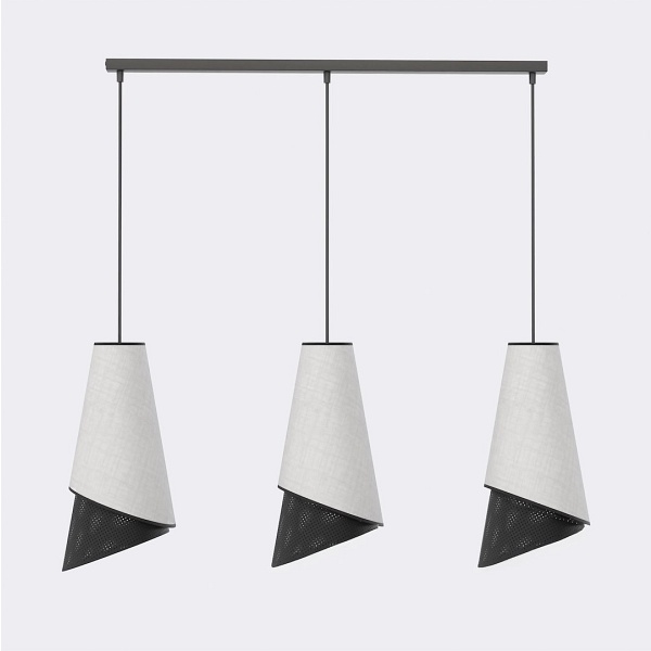 Lampa wisząca MODA 3 BL GRAY - Emibig