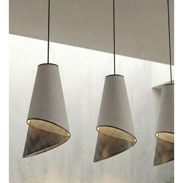 Lampa wisząca MODA 3 BL GRAY - Emibig