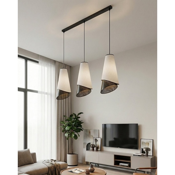 Lampa wisząca MODA 3 BL GRAY - Emibig