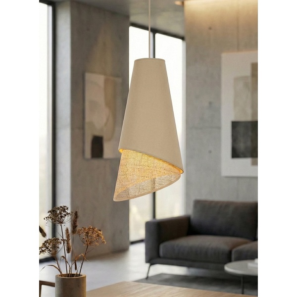 Lampa wisząca MODA 3 MO RATTAN - Emibig