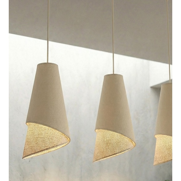 Lampa wisząca MODA 3 MO RATTAN - Emibig