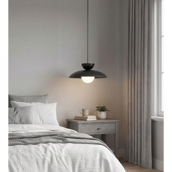 Lampa wisząca MULAN 1 BLACK - Emibig