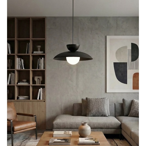 Lampa wisząca MULAN 1 BLACK - Emibig