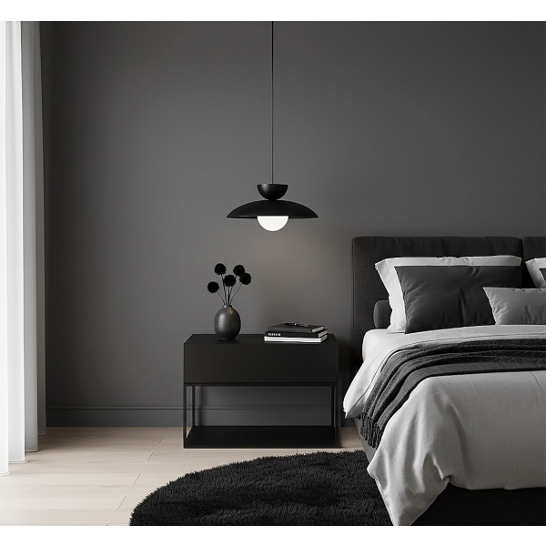 Lampa wisząca MULAN 1 BLACK - Emibig