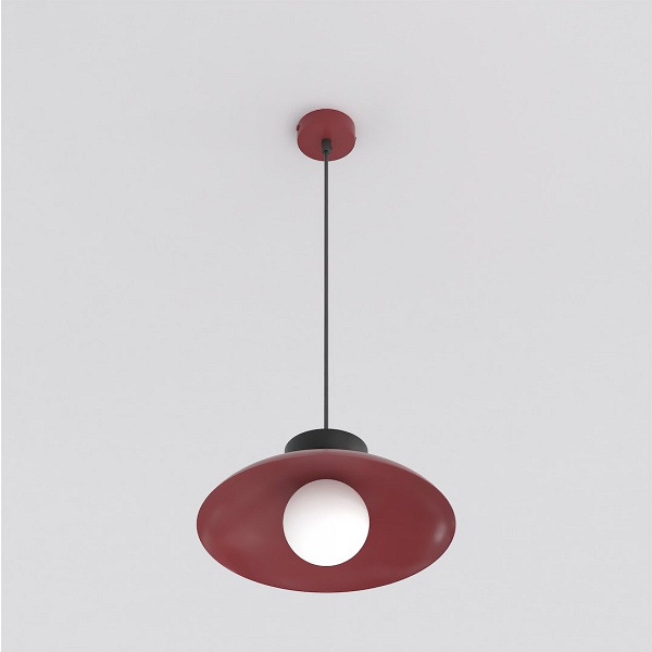 Lampa wisząca MULAN 1 BURGUNDY BL - Emibig
