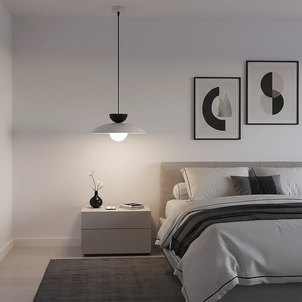 Lampa wisząca MULAN 1 GRAY/BL - Emibig