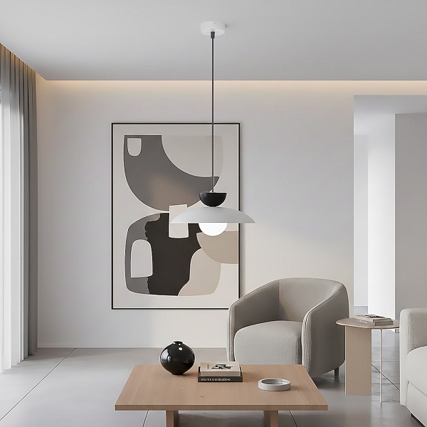 Lampa wisząca MULAN 1 GRAY/BL - Emibig