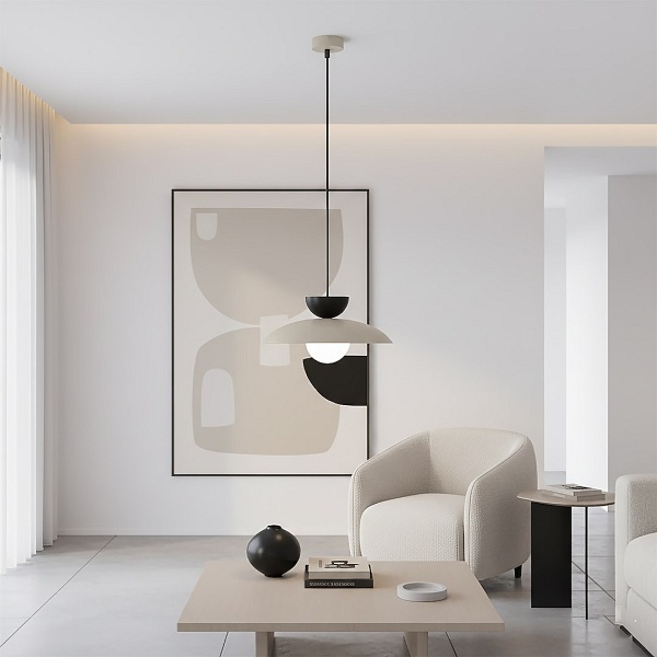 Lampa wisząca MULAN 1 MOKKA BL - Emibig
