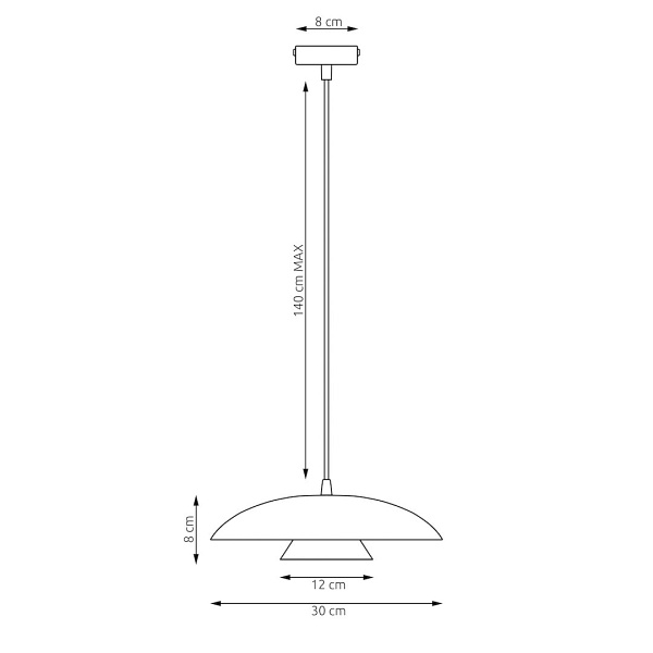 Lampa wisząca BABEL 1 BLACK - Emibig