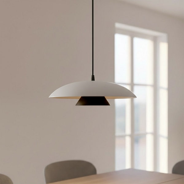 Lampa wisząca BABEL 1 WHITE BL - Emibig