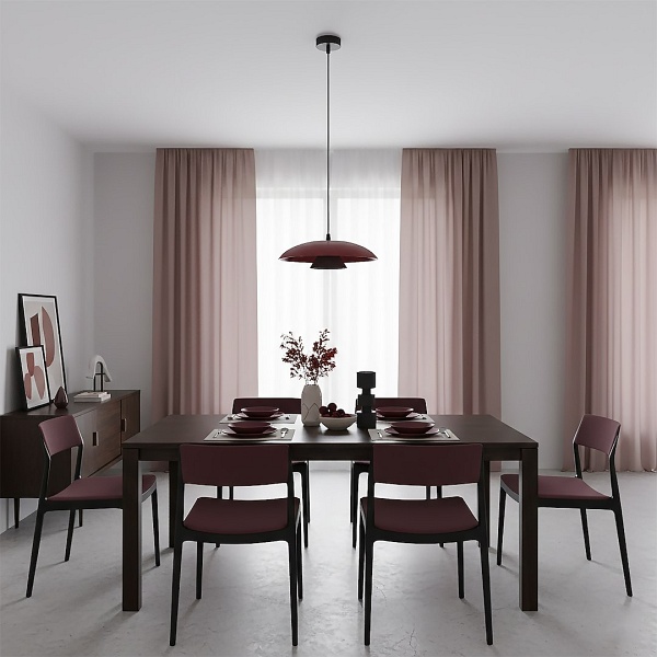 Lampa wisząca BABEL 1 BURGUNDY BL - Emibig