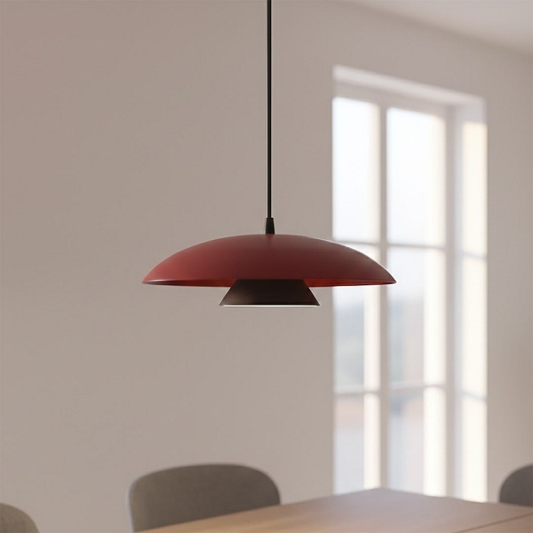 Lampa wisząca BABEL 1 BURGUNDY BL - Emibig