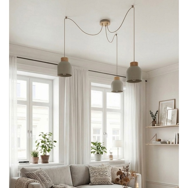 Lampa wisząca KRU 3 MOKKA - Emibig