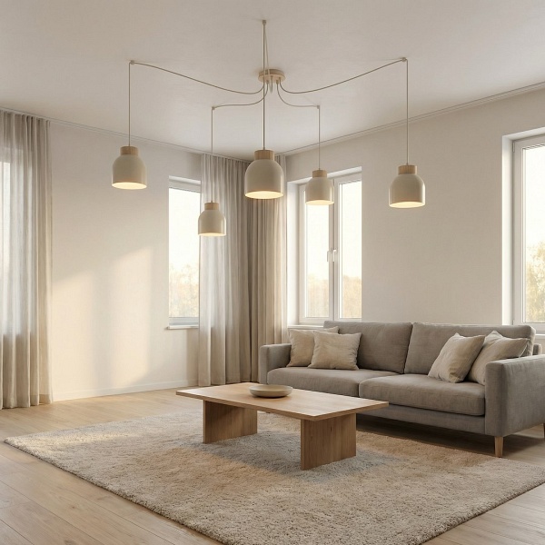 Lampa wisząca KRU 5 MOKKA - Emibig