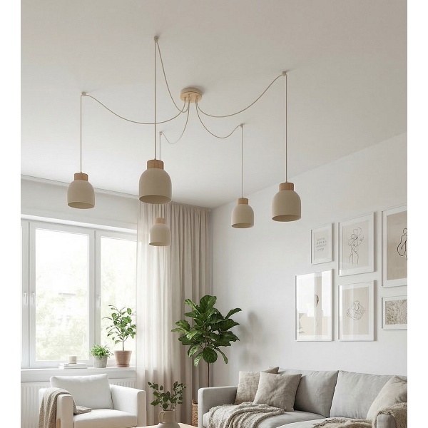 Lampa wisząca KRU 5 MOKKA - Emibig