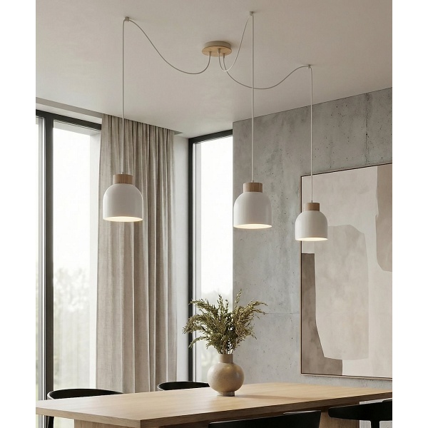 Lampa wisząca KRU 3 WHITE - Emibig