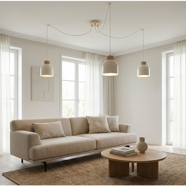 Lampa wisząca KRU 3 WHITE - Emibig