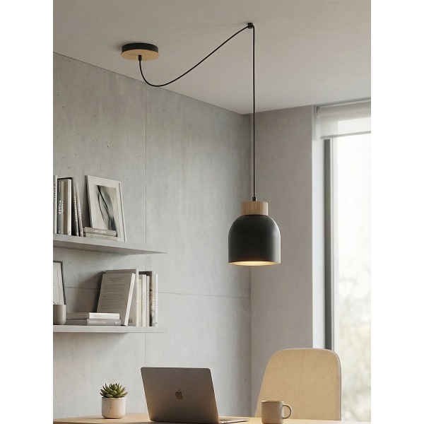 Lampa wisząca KRU 1 BLACK - Emibig
