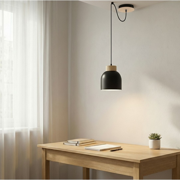 Lampa wisząca KRU 1 BLACK - Emibig