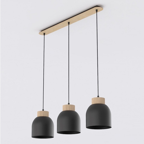 Lampa wisząca VIGO 3 BLACK - Emibig
