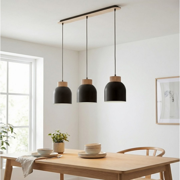 Lampa wisząca VIGO 3 BLACK - Emibig