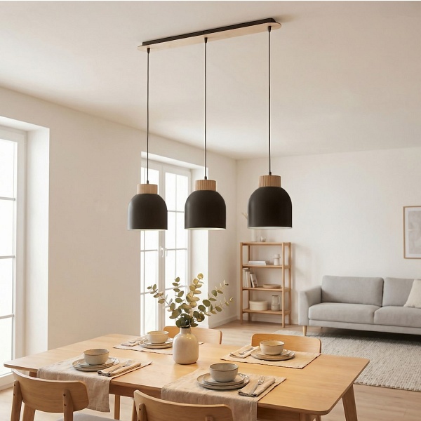 Lampa wisząca VIGO 3 BLACK - Emibig