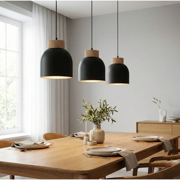 Lampa wisząca VIGO 3 BLACK - Emibig