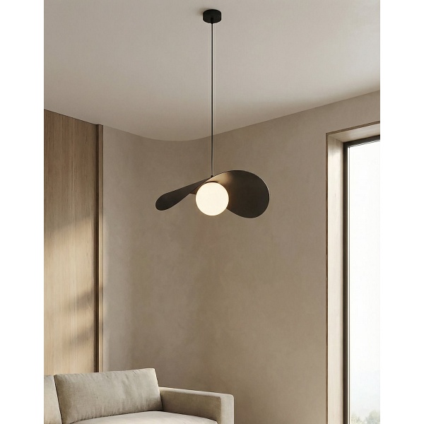 Lampa wisząca RITUAL 1L BLACK - Emibig