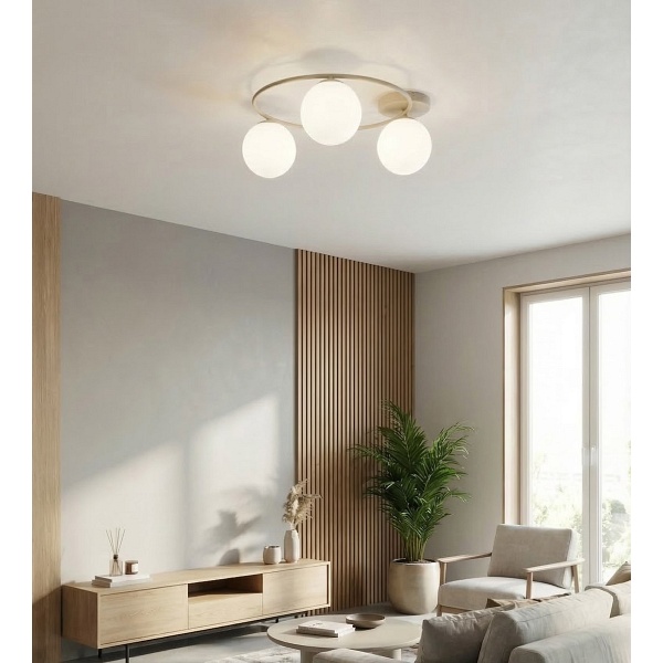 Lampa sufitowa SOPRA 3 MOKKA OPAL - Emibig