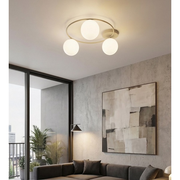 Lampa sufitowa SOPRA 3 MOKKA OPAL - Emibig