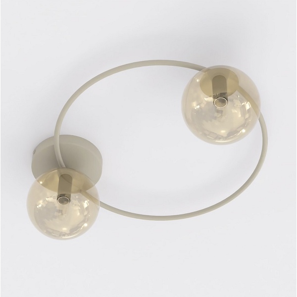 Lampa sufitowa SOPRA 2 MOKKA AMBER - Emibig