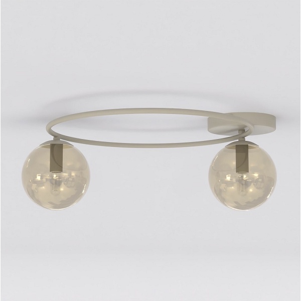 Lampa sufitowa SOPRA 2 MOKKA AMBER - Emibig